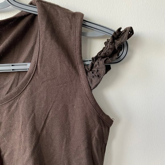 Miss Sixty Brown Top With Lace Detailing - Picture 2 of 4